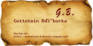 Gottstein Bíborka névjegykártya